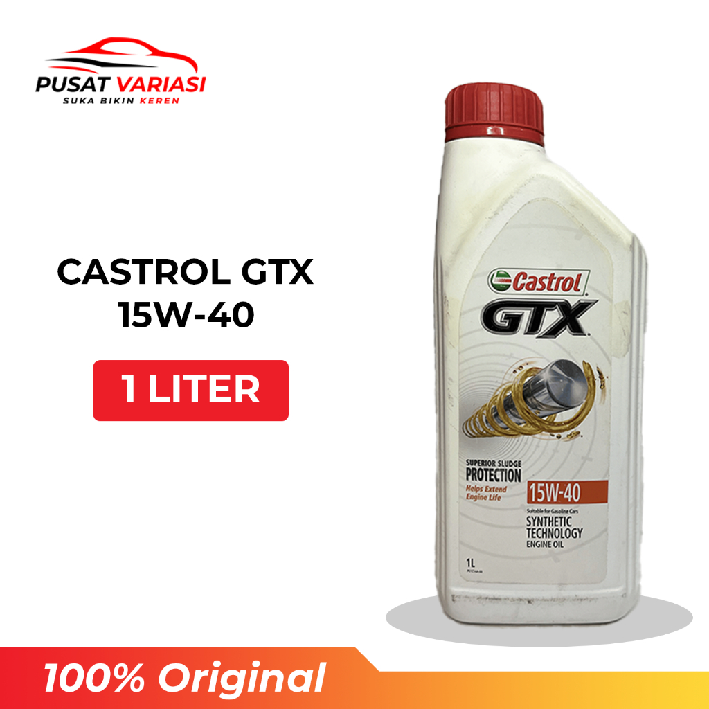 Oli Castrol GTX 15W-40 1 Liter | Pelumas Mobil Mesin Bensin & Diesel