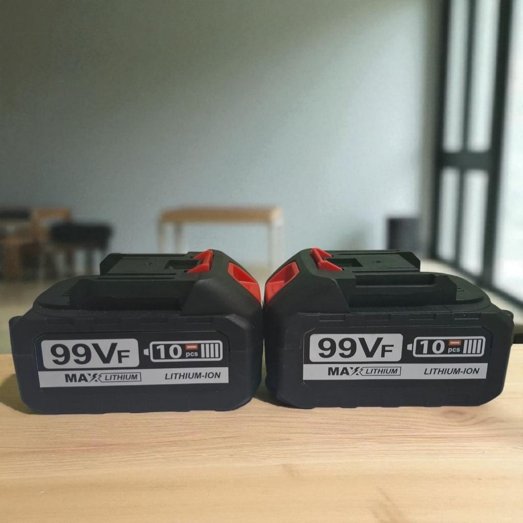 Charger + Baterai Impact Wrench Cordless Apr 99Vf Batre Bor Impact Gerinda Apr 99Vf Co