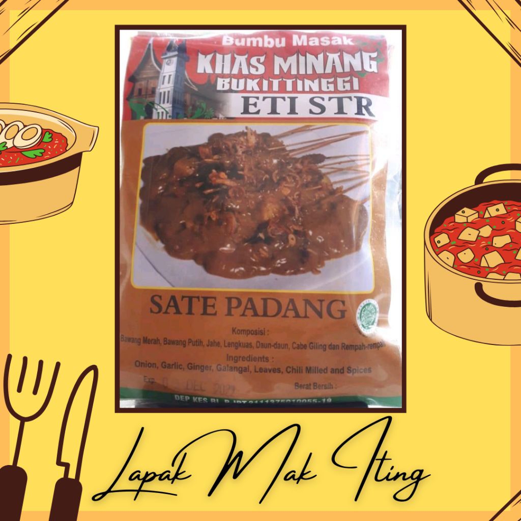 

Bumbu Masak Khas Minang Bukittinggi Eti STR - Sate Padang