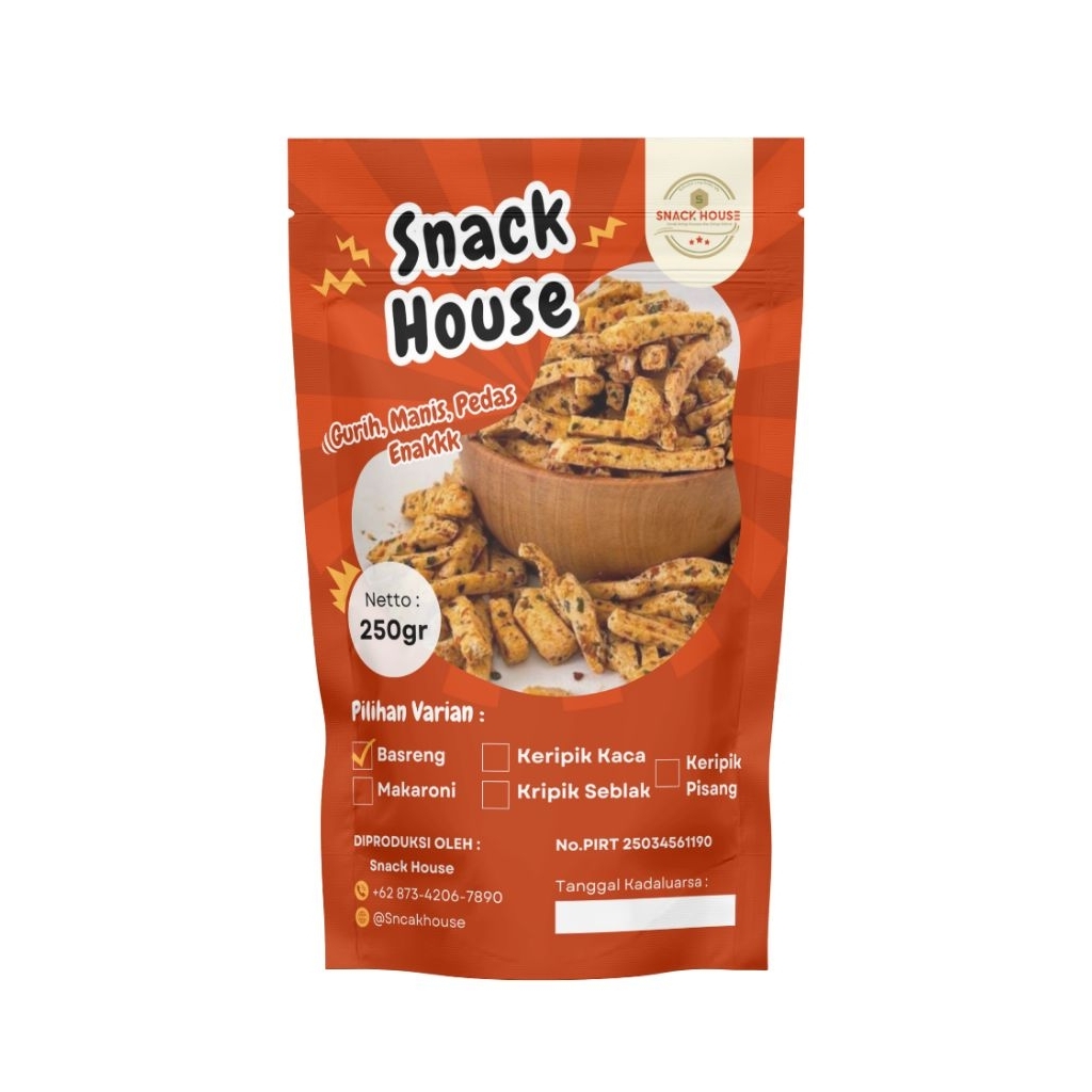

Basreng Pedas Gurih - Camilan Basreng | Snack Basreng Kemasan 250gr