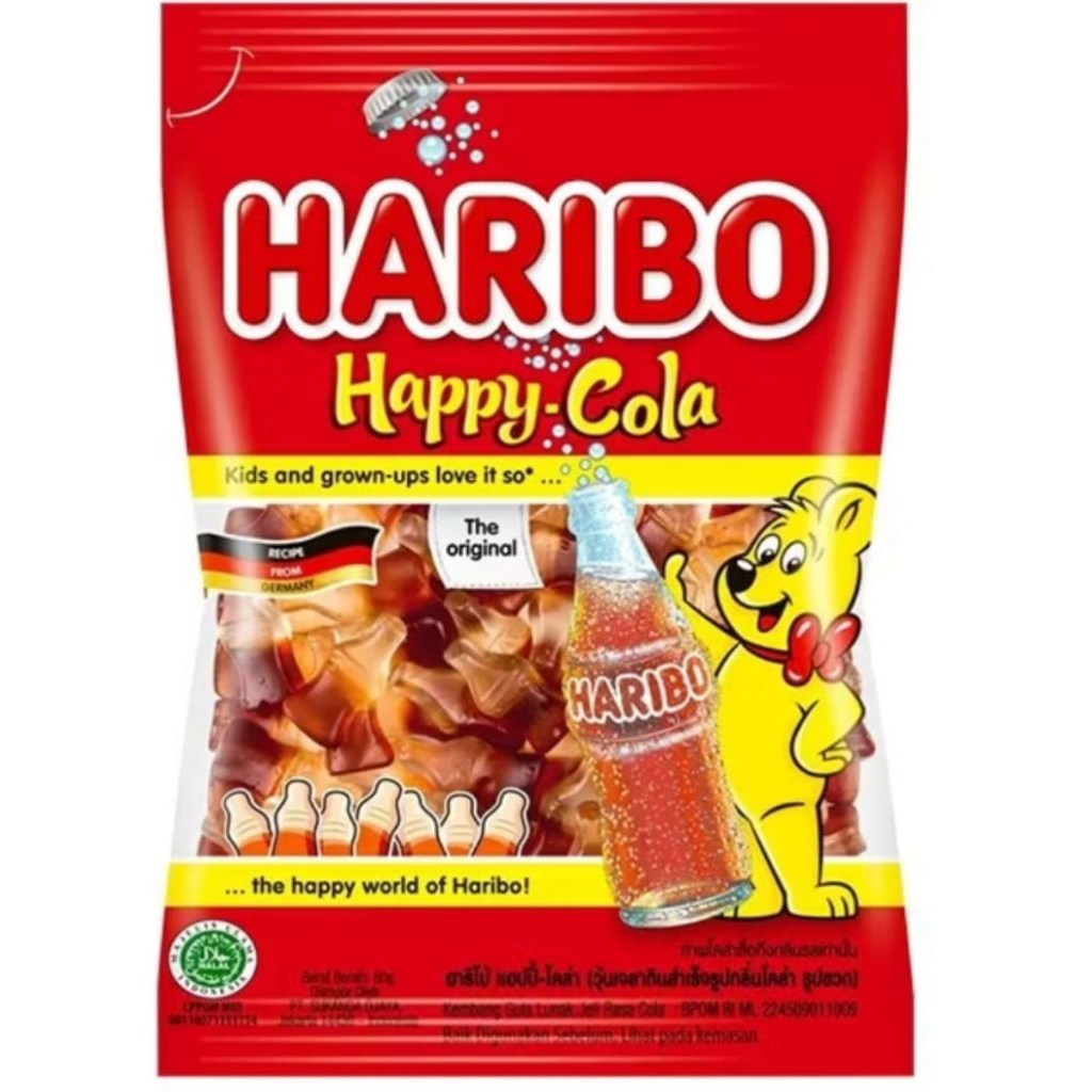 

(Haribo )permen Rasah Buah Asli ( 200grm)