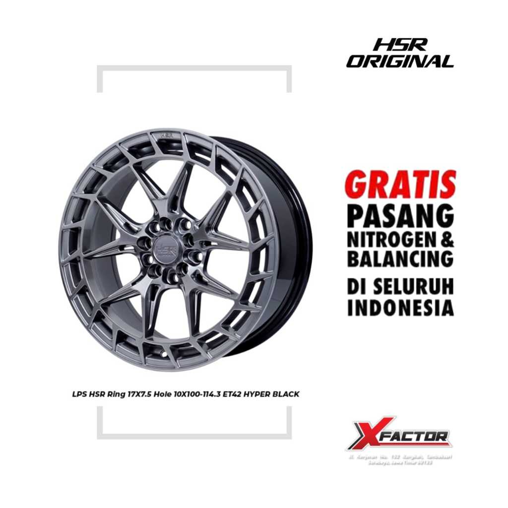 VELG MOBIL HSR R17 HSR LPS R17X7,5 H10X100-114,3 ET42 HB