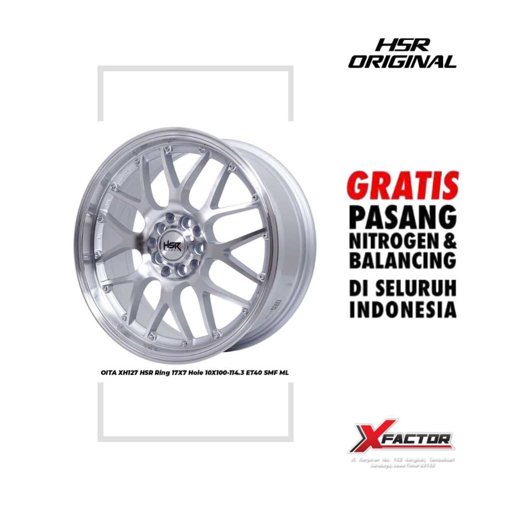 VELG MOBIL HSR R17 HSR OITA R17X7 H10X100-114,3 ET40 SMFML