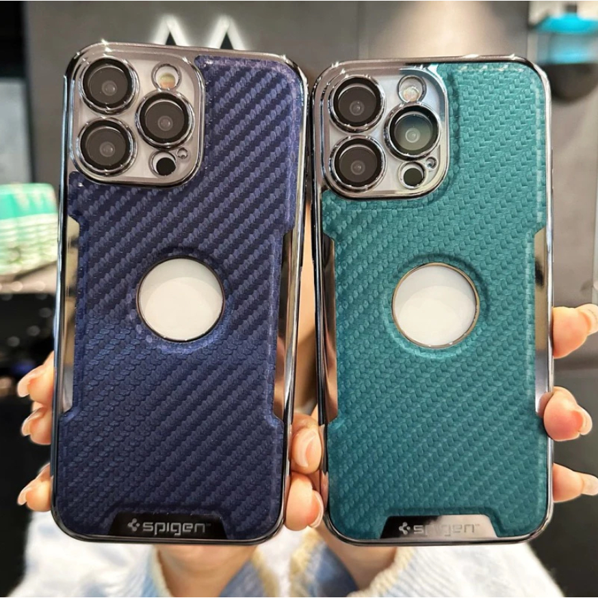 Case Casing Spigen Casing HP Motif Carbon Spigen protect camera lens for iphone 11 11promax 12 12pro