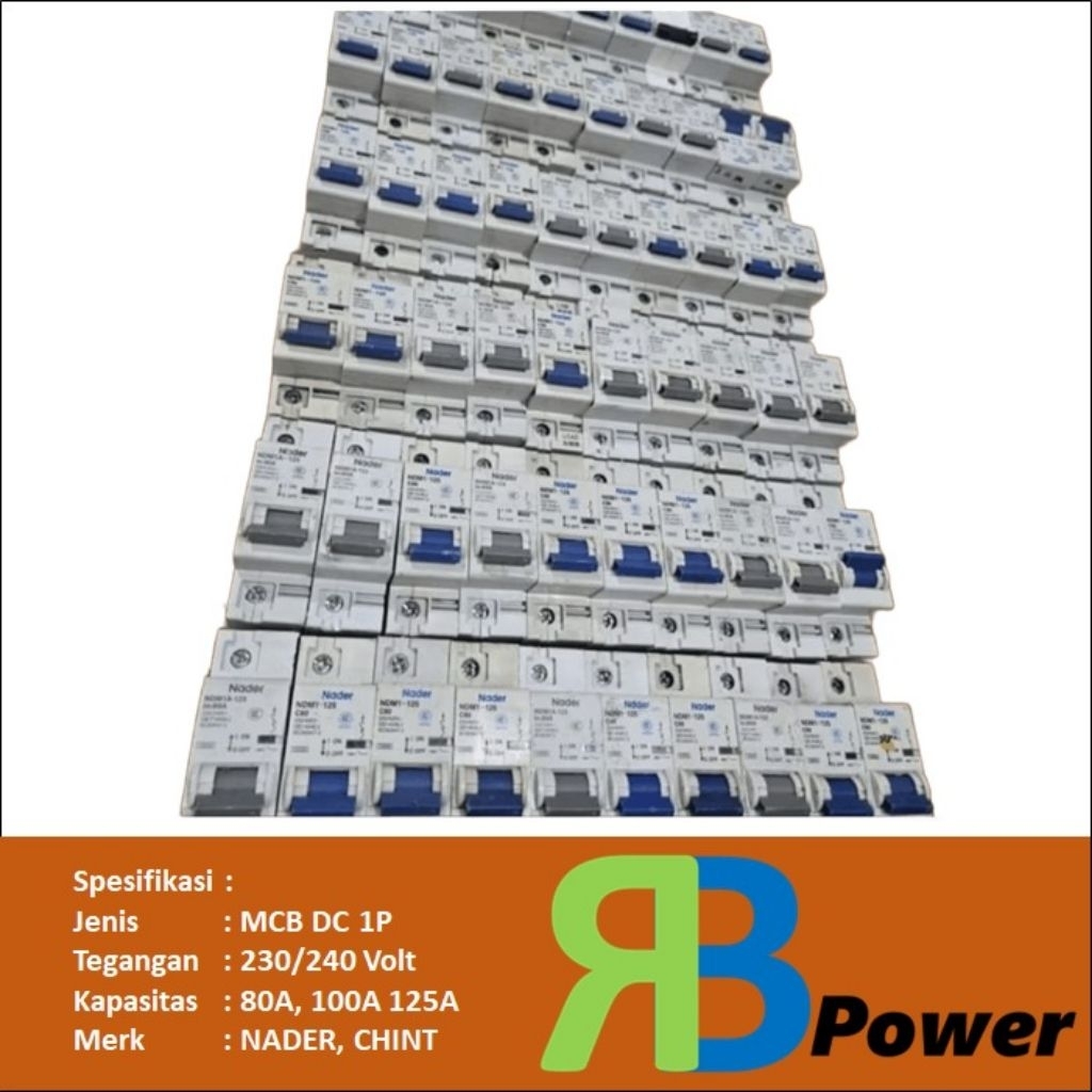 MCB DC 80A 100A 125A NADER