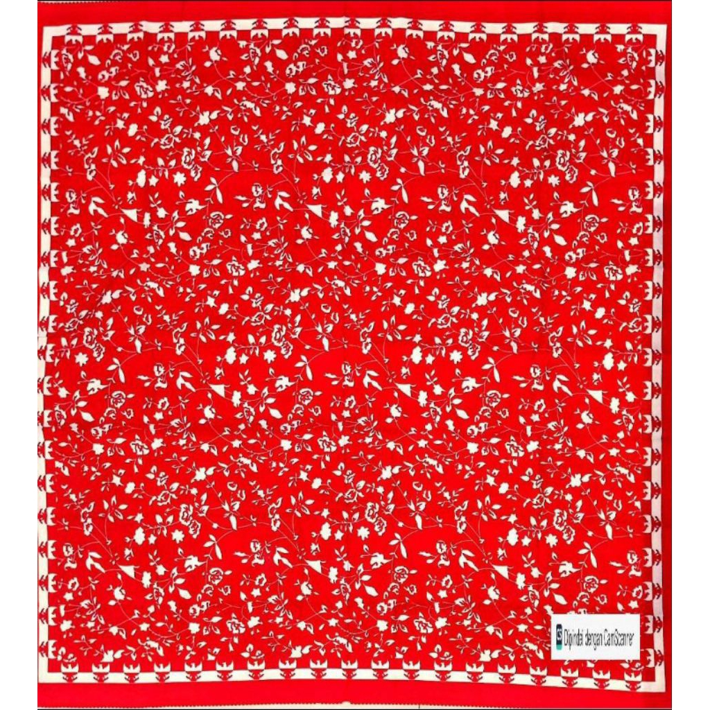 hijab segi empat warna merah