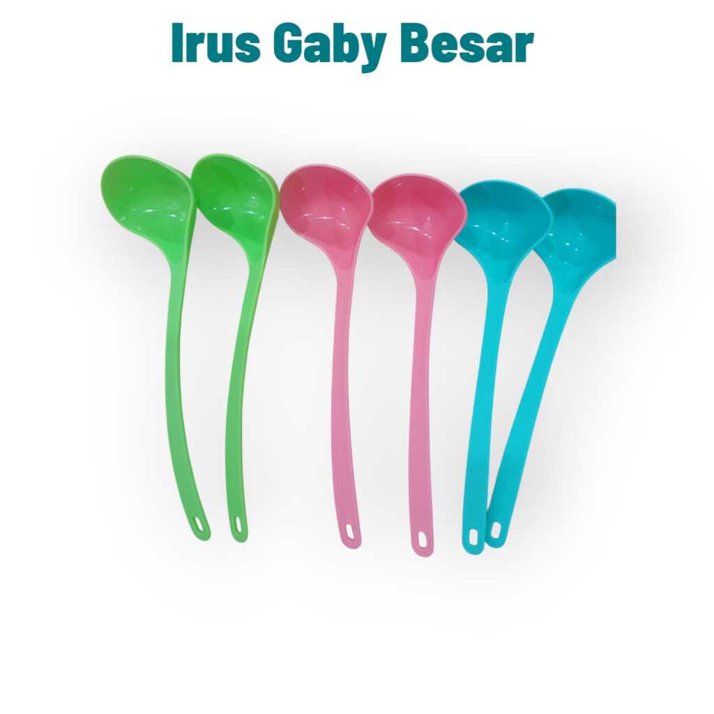 Irus Gaby Besar/ Centong Sayur/ Sendok Sup/ Foodgrade/ Irus Es Buah