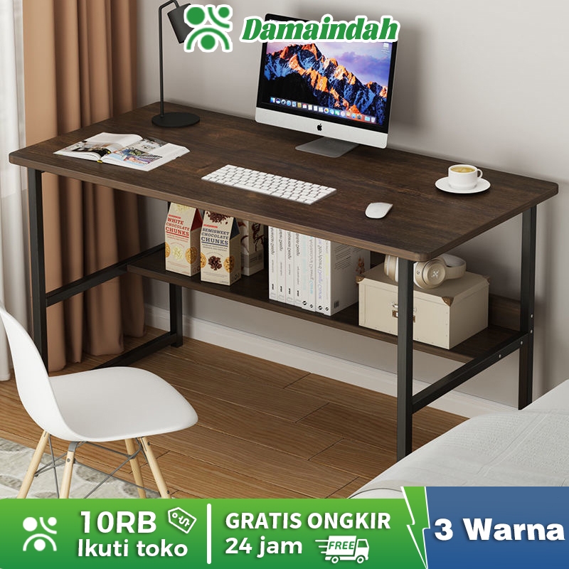 Damaindah Meja Belajar Kayu Set Kursi / Meja Belajar Minimalis / Meja Kerja / Meja Komputer