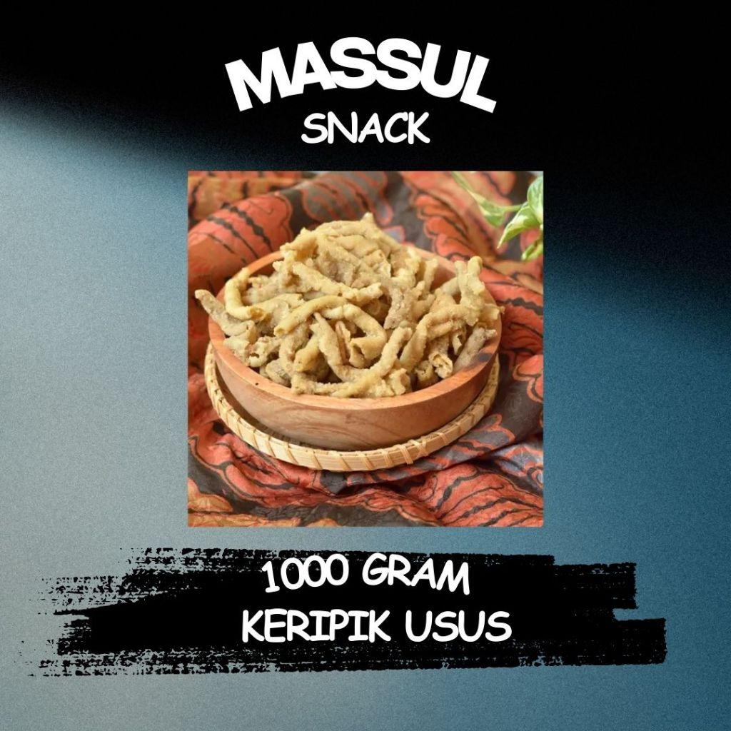 

[1000 gram] Kripik Keripik Usus Ori Krispi