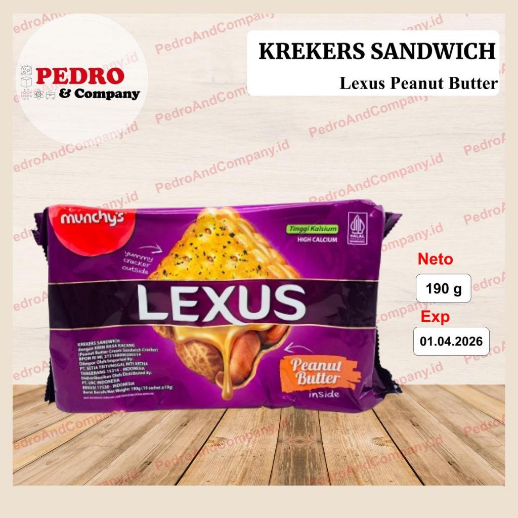 

Munchys lexus biscuit peanut butter 190 gram - biskuit kacang