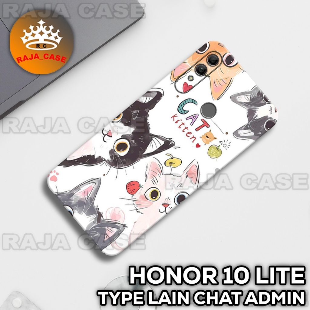 RC11 Softase HONOR 10 LITE Motif KUCING Case Hp HONOR 10 LITE - SILIKON - SILICON - CASING - CASE