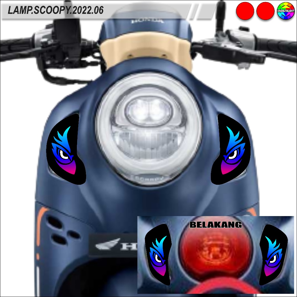 STICKER VARIASI LAMPU ALIS MOTOR SCOOPY 2022 06
