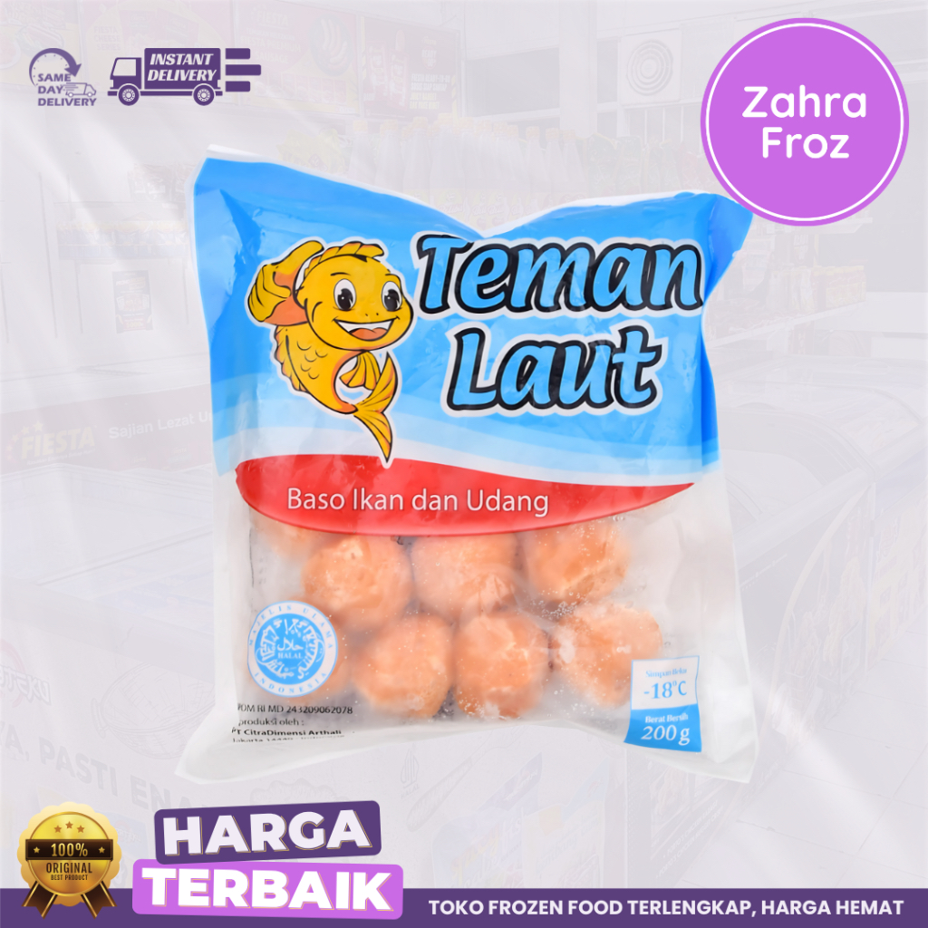

BAKSO IKAN DAN UDANG TEMAN LAUT 500 GR