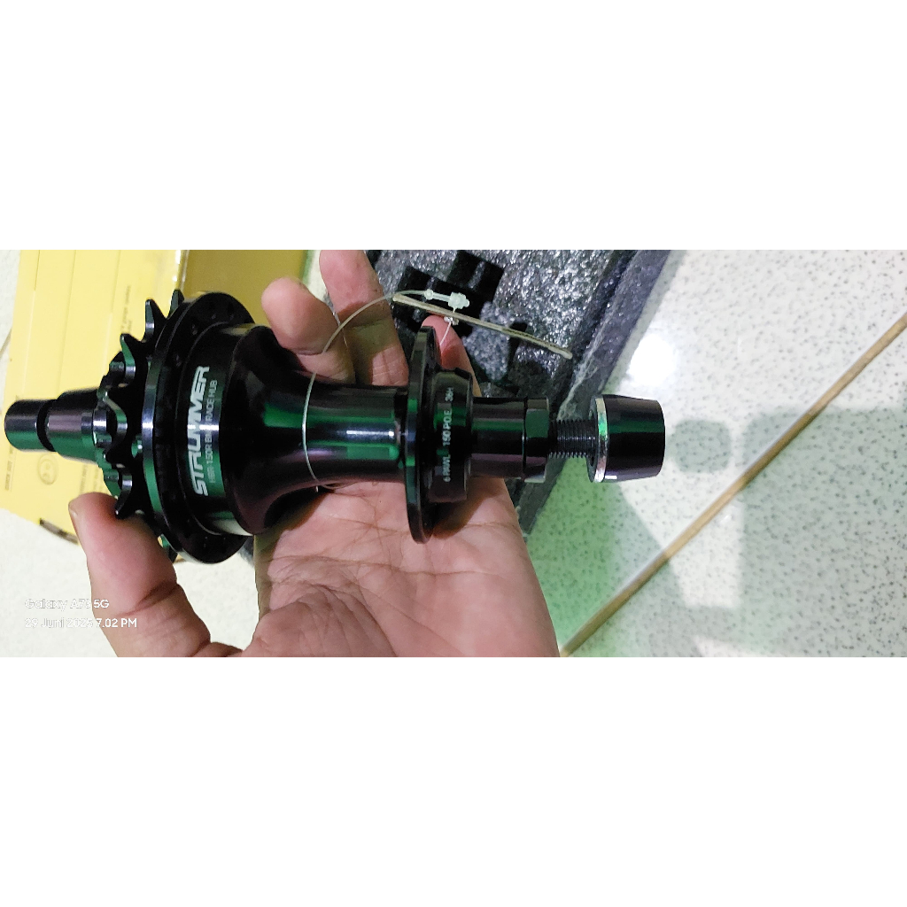 Strummer HBR-150R BMX Race Hub 36H with 16T Cog (Front/Rear) Hub Freehub Sepeda BMX - Rear Only