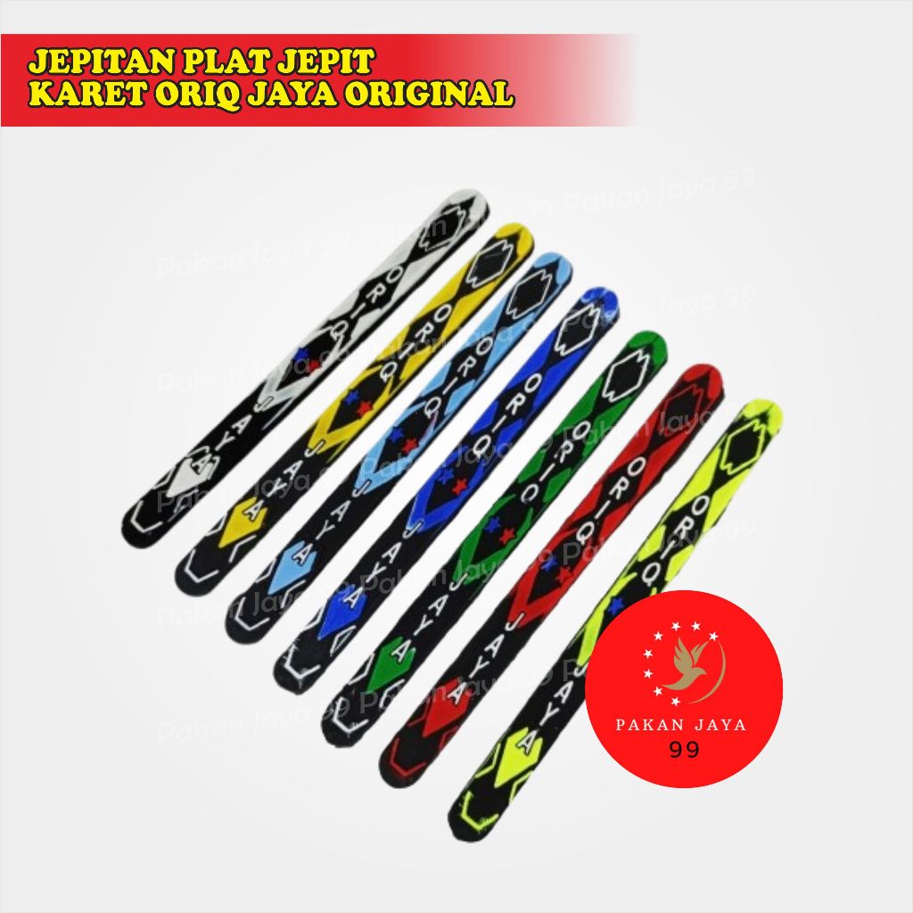 READY KLEM PLAT KARET ORIQ JAYA 1 PCS PENJEPIT TEBOK SANGKAR BURUNG KANDANG BULAT LOVEBIRD MURAI