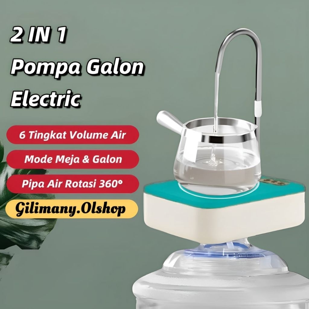 UM1 Pompa Galon/Pompa Galon USB Recharge/Pompa Aqua Galon Portable Gilimany