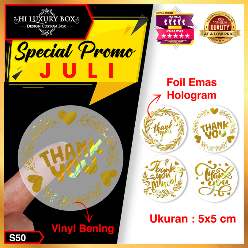 

Stiker Thank You|Vinyl|Fasson|Segel|Label|Aksesoris|Packaging|S50