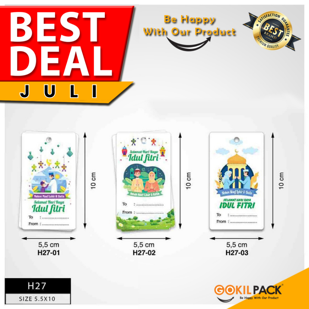 

Hang Tag – Label Baju - Hang Tag Idul Fitri 5,5x10 | H27