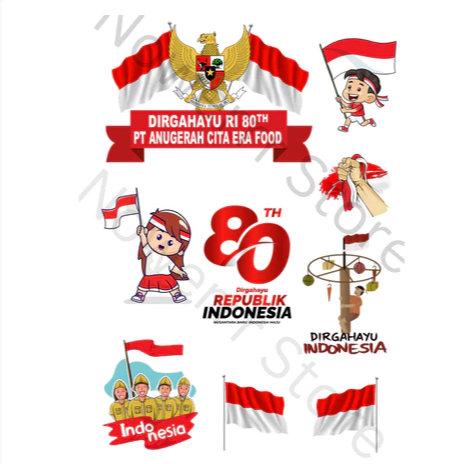 *GND* Topper DIRGAHAYU KEMERDEKAAN RI / Topper DIRGAHAYU KEMERDEKAAN RI