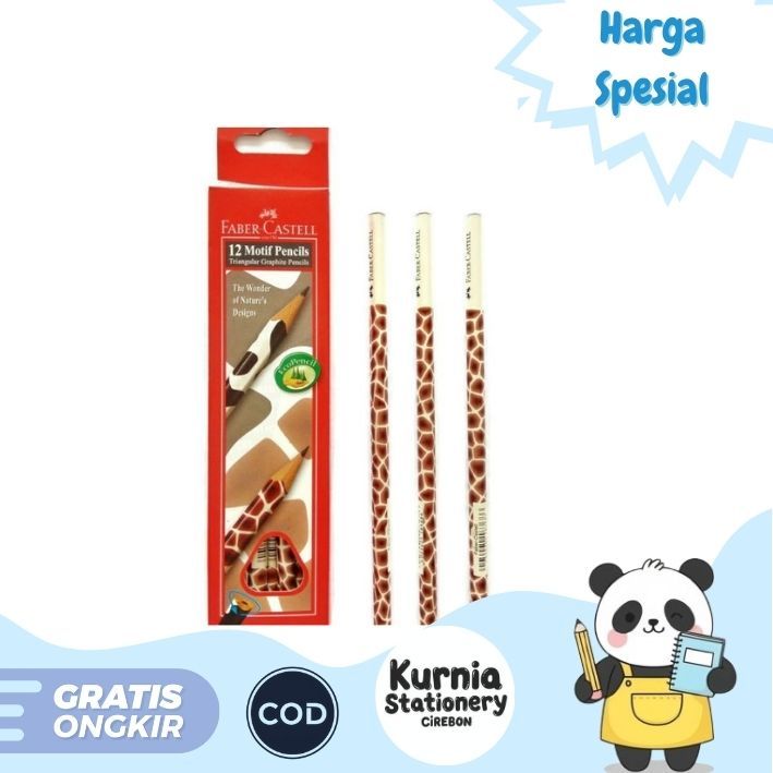 

Faber-Castell Pensil / Pencil 2B Motif Girrafe /Jerapah ( Satuan )