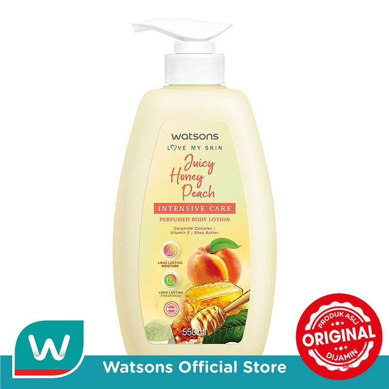 Watsons Juicy Honey Peach Intensive Care Perfurmed Body Lotion 550ml