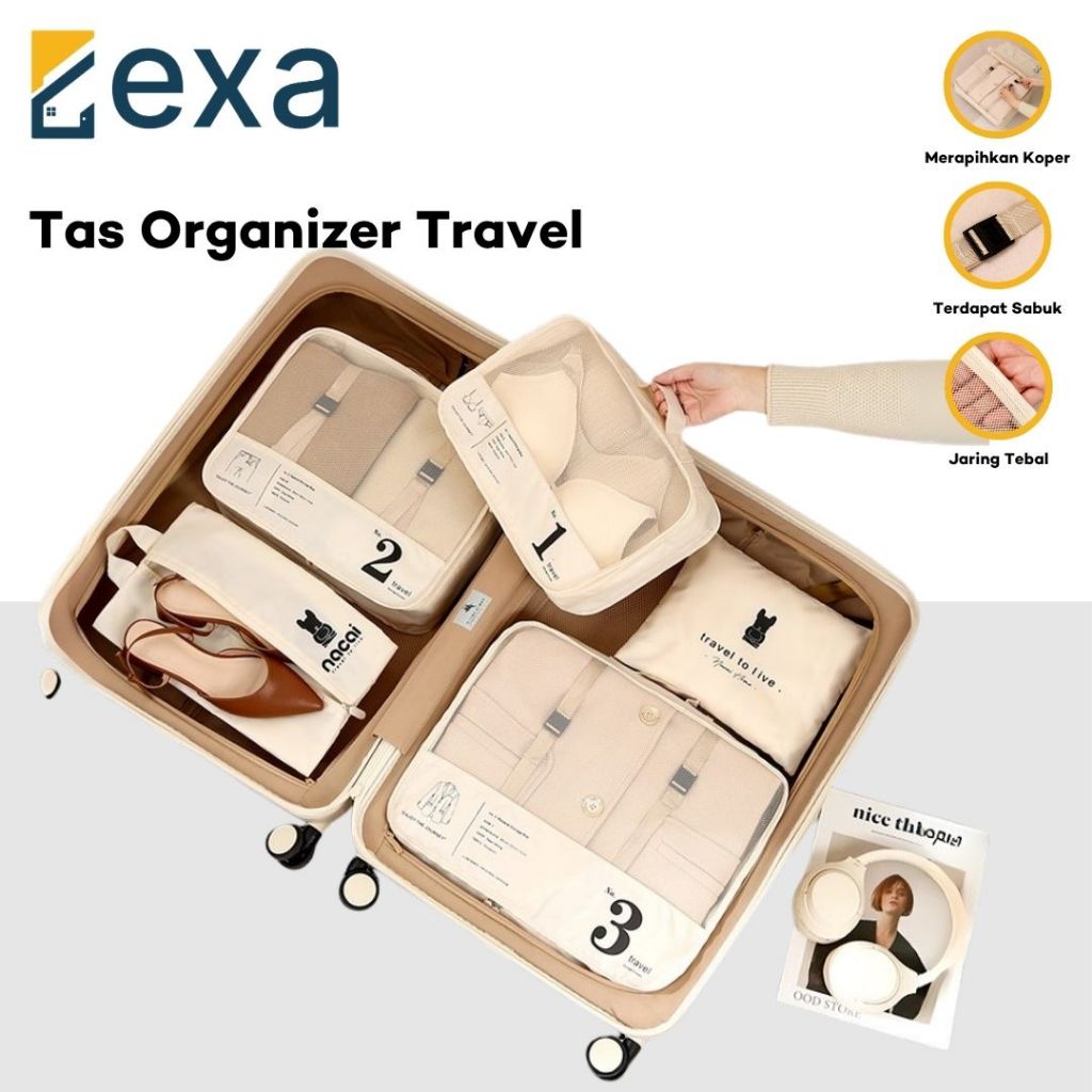 Tas  Travel Tas Travelling Pakaian Travel Bag Organizer Tas Baju Tas Koper Travel Pouch