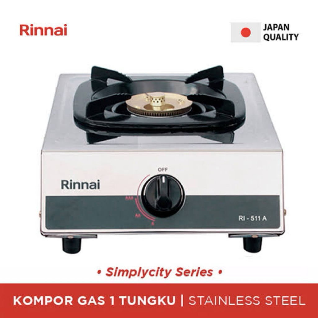 KOMPOR GAS RINNAI SATU TUNGKU API BESAR RI-511A