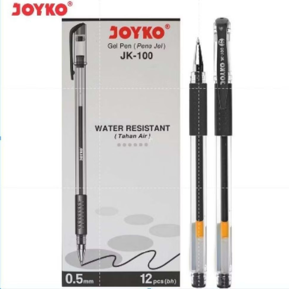 

Pena Gel Joyko JK-100 HITAM 0.5mm