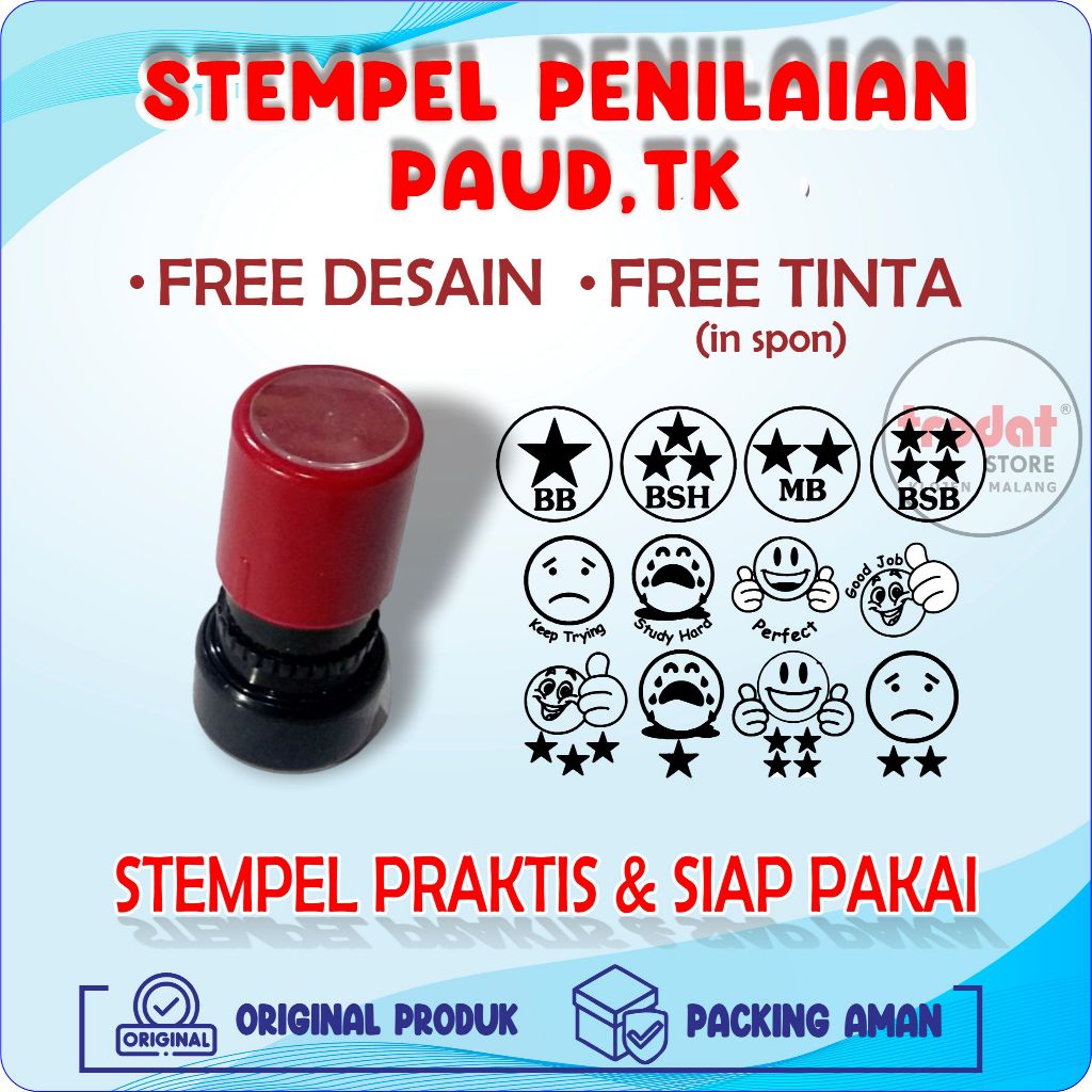 

STEMPEL PENILAIAN / STEMPEL NILAI PAUD, TK/ REWARD/ STEMPEL MURAH/ STEMPEL LUCU/ STEMEPEL UNIK/