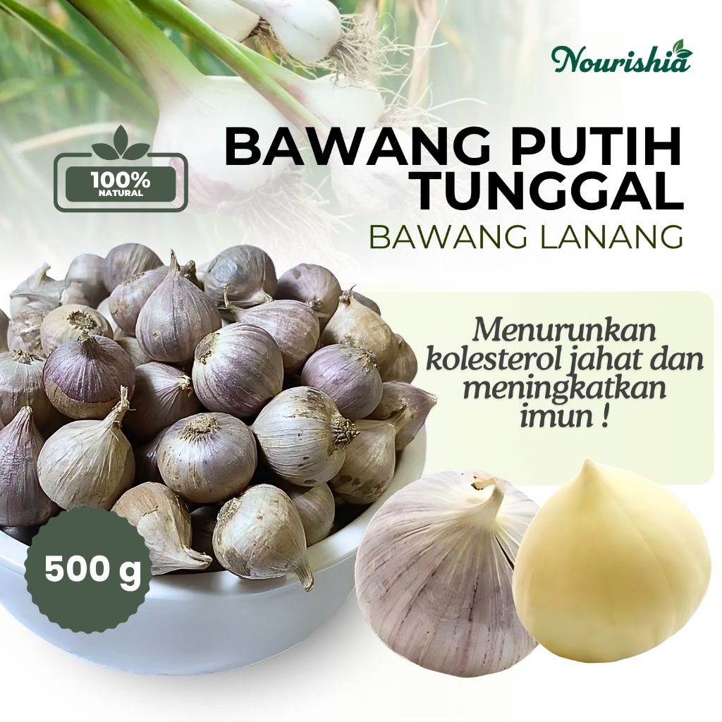 

Bawang putih tunggal 500gr Bawang lanang - Single Cloves Garlic