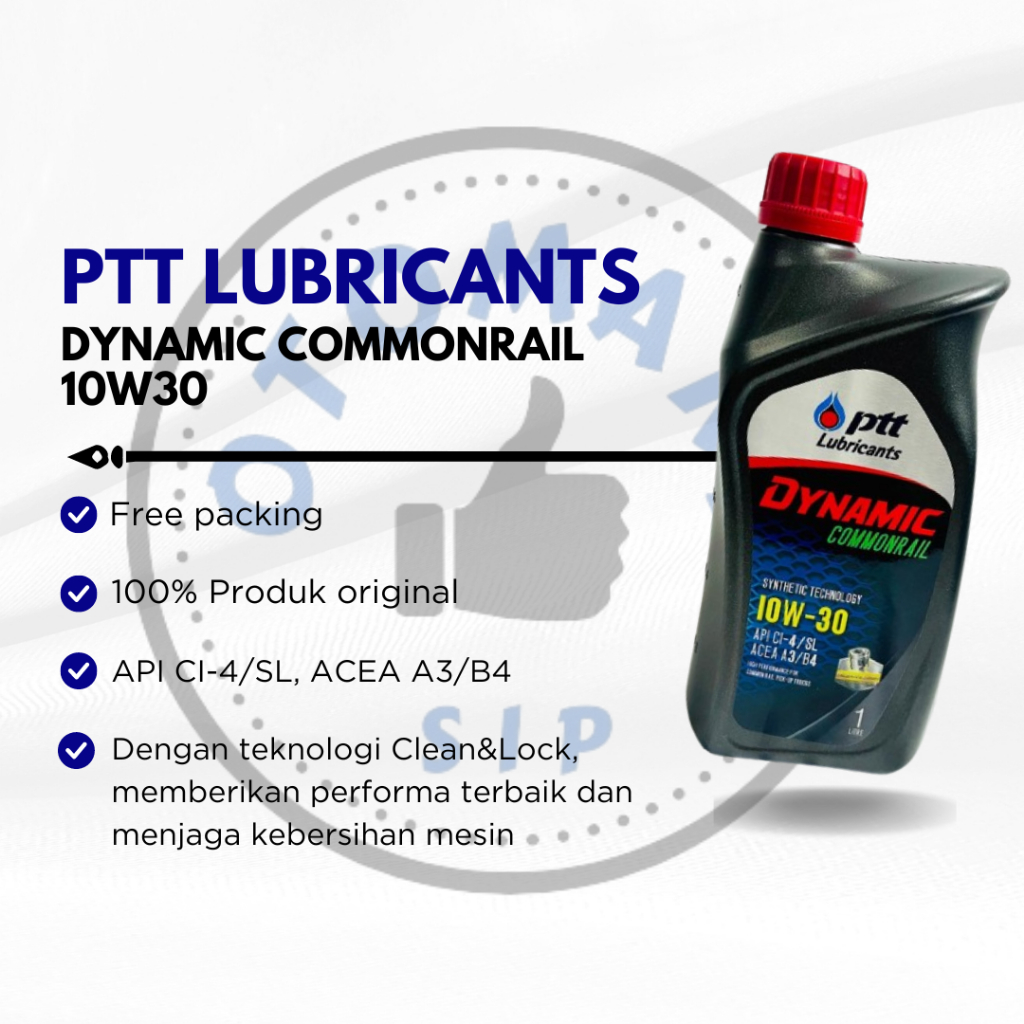Oli Diesel PTT Lubricants Dynamic Commonrail 10W30 Synthetic 1 L / Oli PTT 10W 30 Diesel