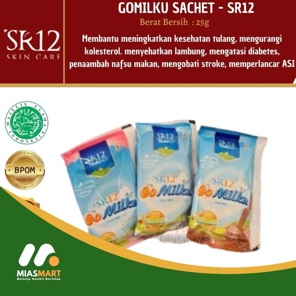 

SR12 GOMILKU SACHET Kemasan Sachet 25gr