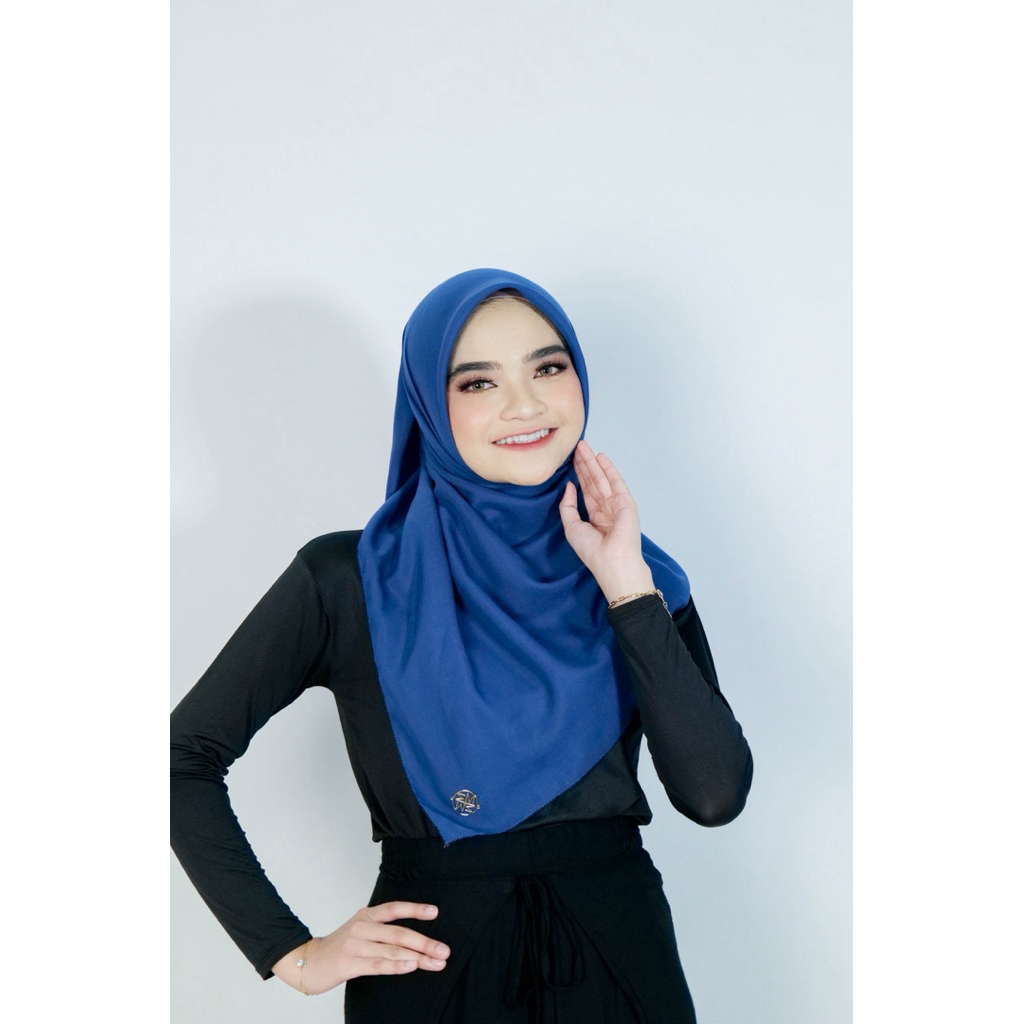 MARSHAL PRIVE Plain Scarf Segi Empat Polos Premium