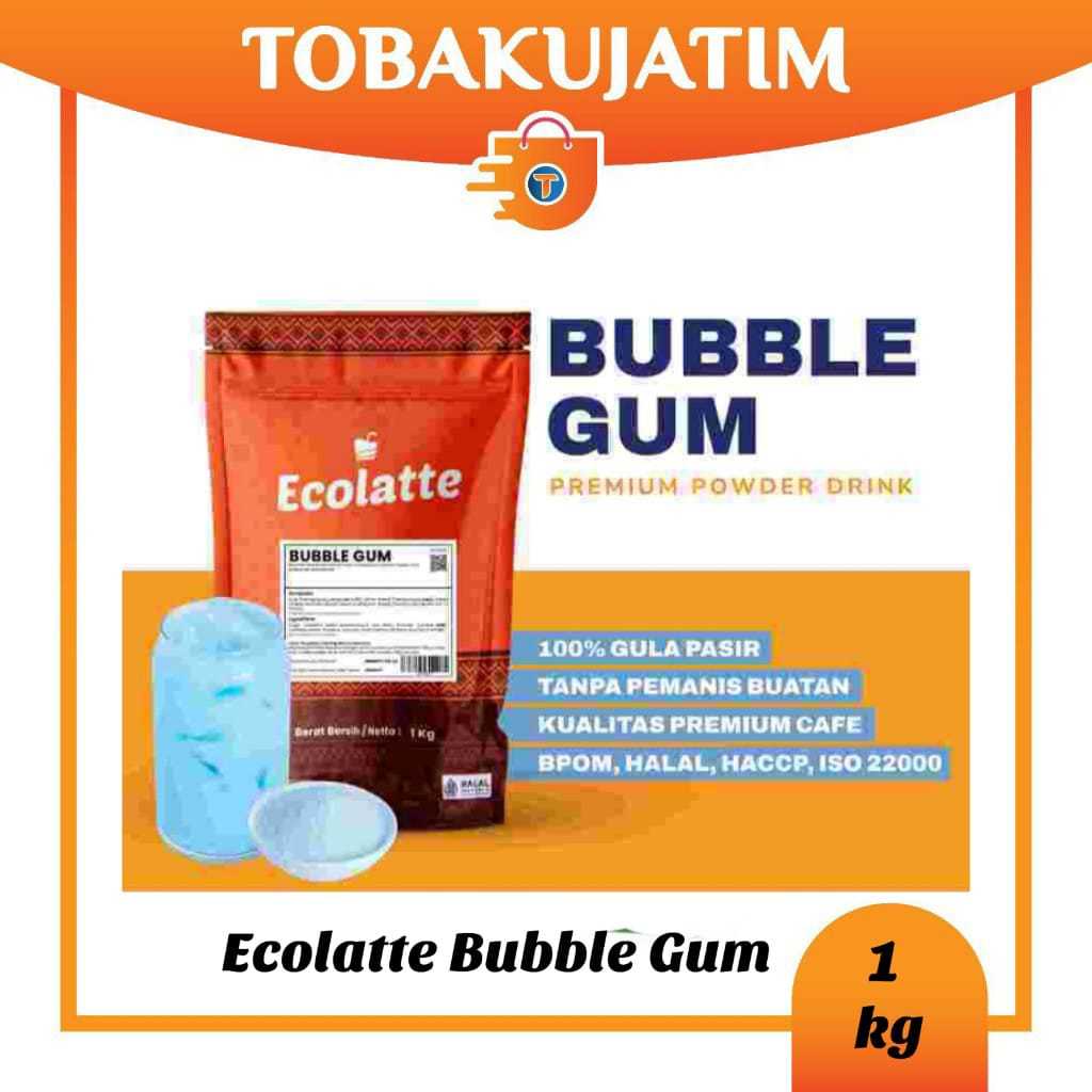 

ECOLATTE BUBBLEGUM BUBUK MINUMAN1 KG PREMIUM Powder