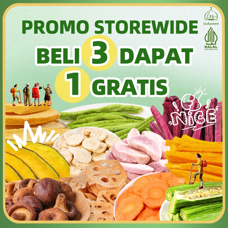 

Hadiah GRATIS! Beli 3 Produk, Dapat 1 Hadiah Premium (Senilai >Rp80.000) Snack, Dried Snack, Freeze Dried Snack, Makanan Ringan, Buah Kering, Sayuran Kering, Cemilan Sehat