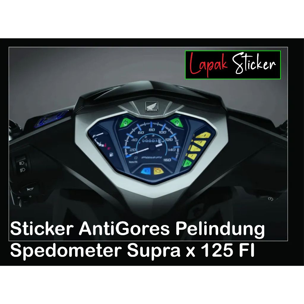 sticker antigores pelindung spedometer supra x 125 FI