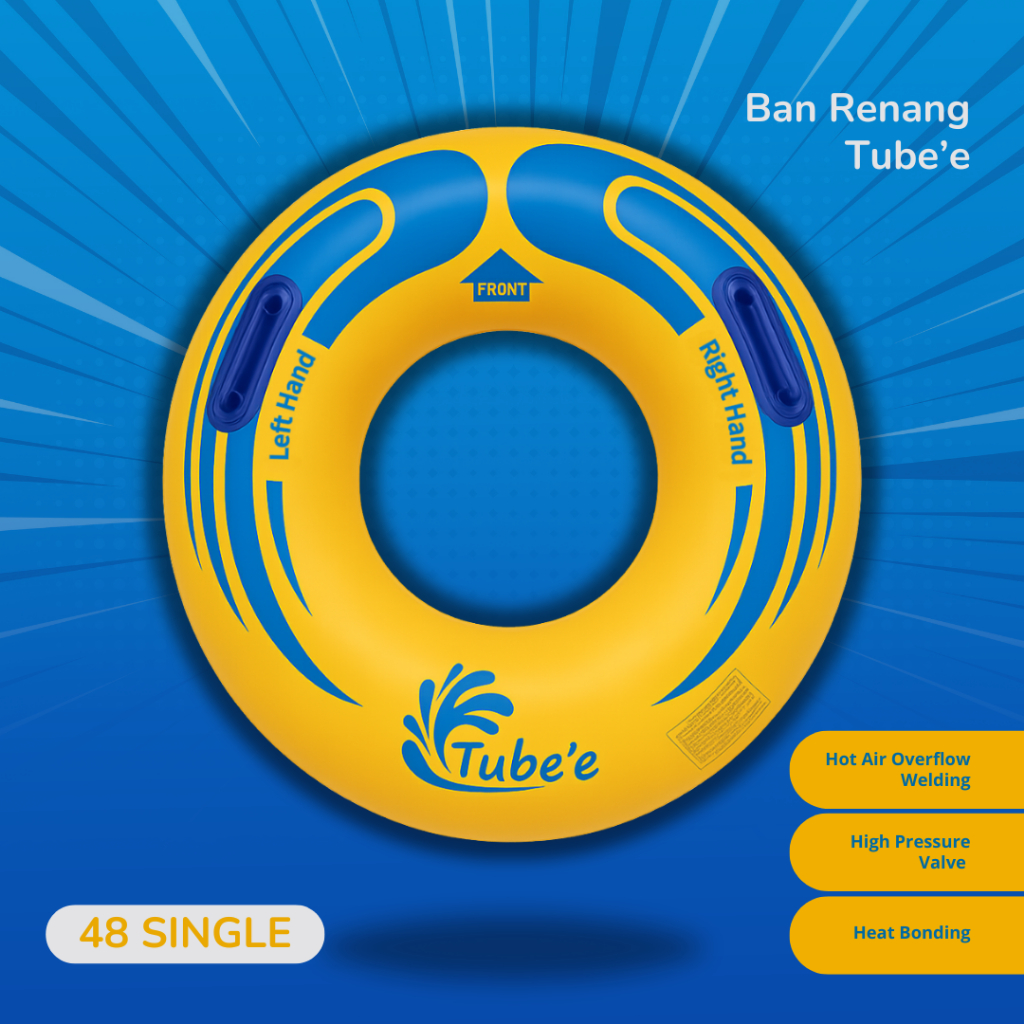 Ban Renang Tube'e Dewasa Anak Watertube Waterpark Waterboom 48 Single | Wahana Air Indonesia