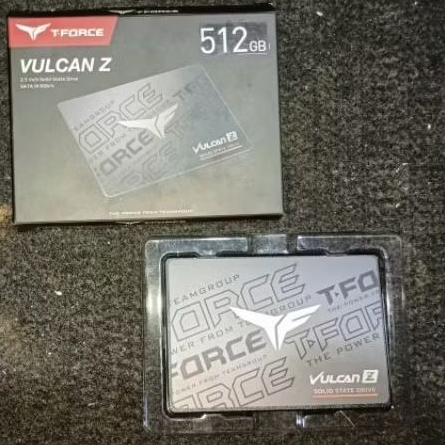 SSD SATA T force Vulakn Z 512GB bekas like new
