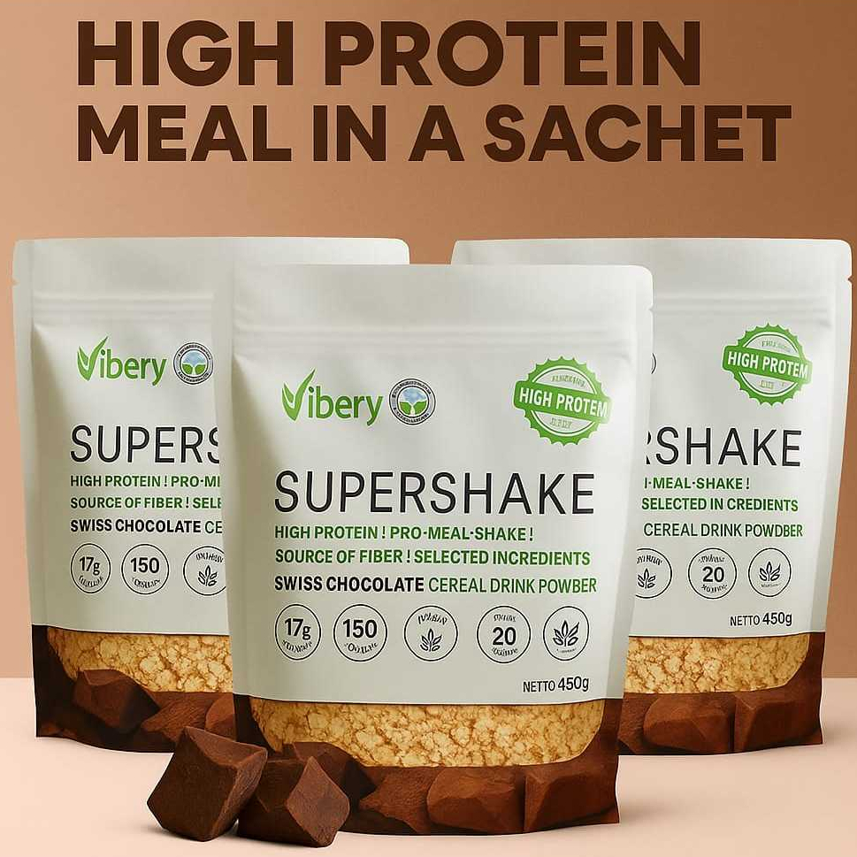 

VIBERY SUPERSHAKE HIGH PROTEIN RASA COKELAT 1BOX ISI 12 SACHET