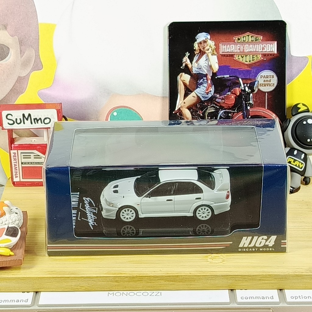 hobby japan mitsubishi lancer evolution 6 tommi makinen white HJ64 evo6 diecast 1 64