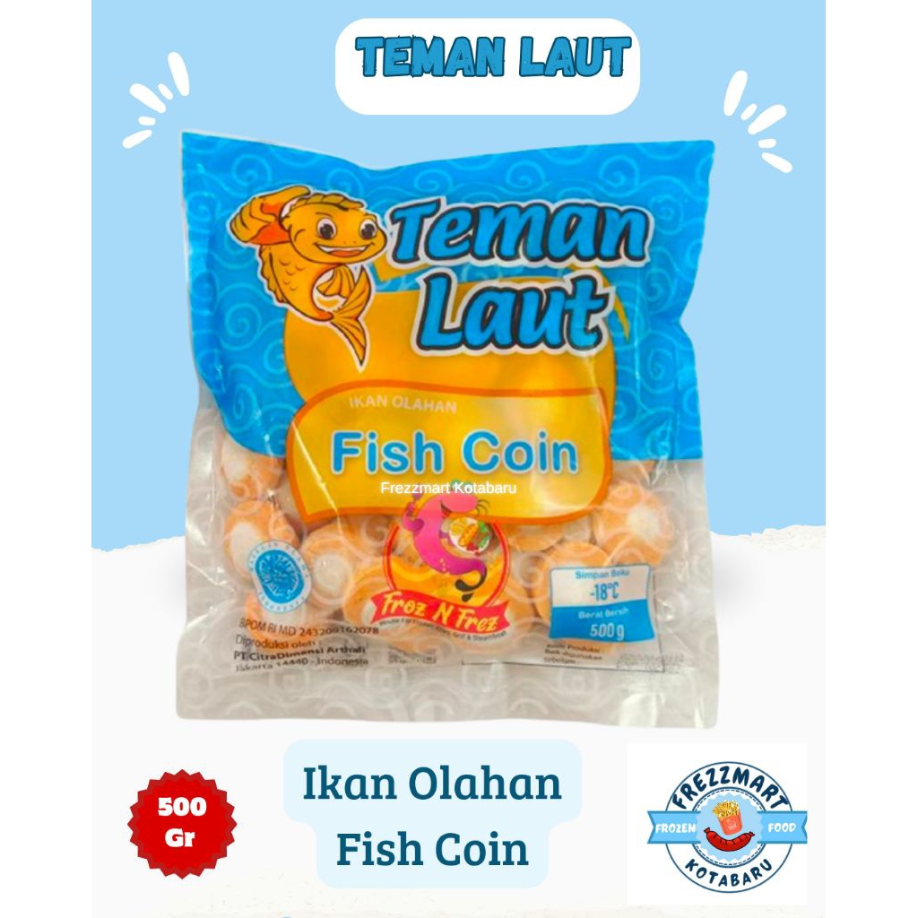 

TEMAN LAUT Fish Coin / Ikan Olahan 500 Gr / Frezzmart Kotabaru