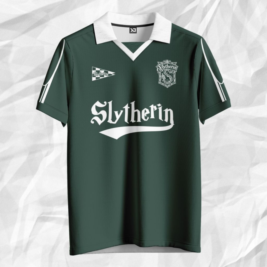 Jersey retro Jersey vintage fantasy slytherin green full printing
