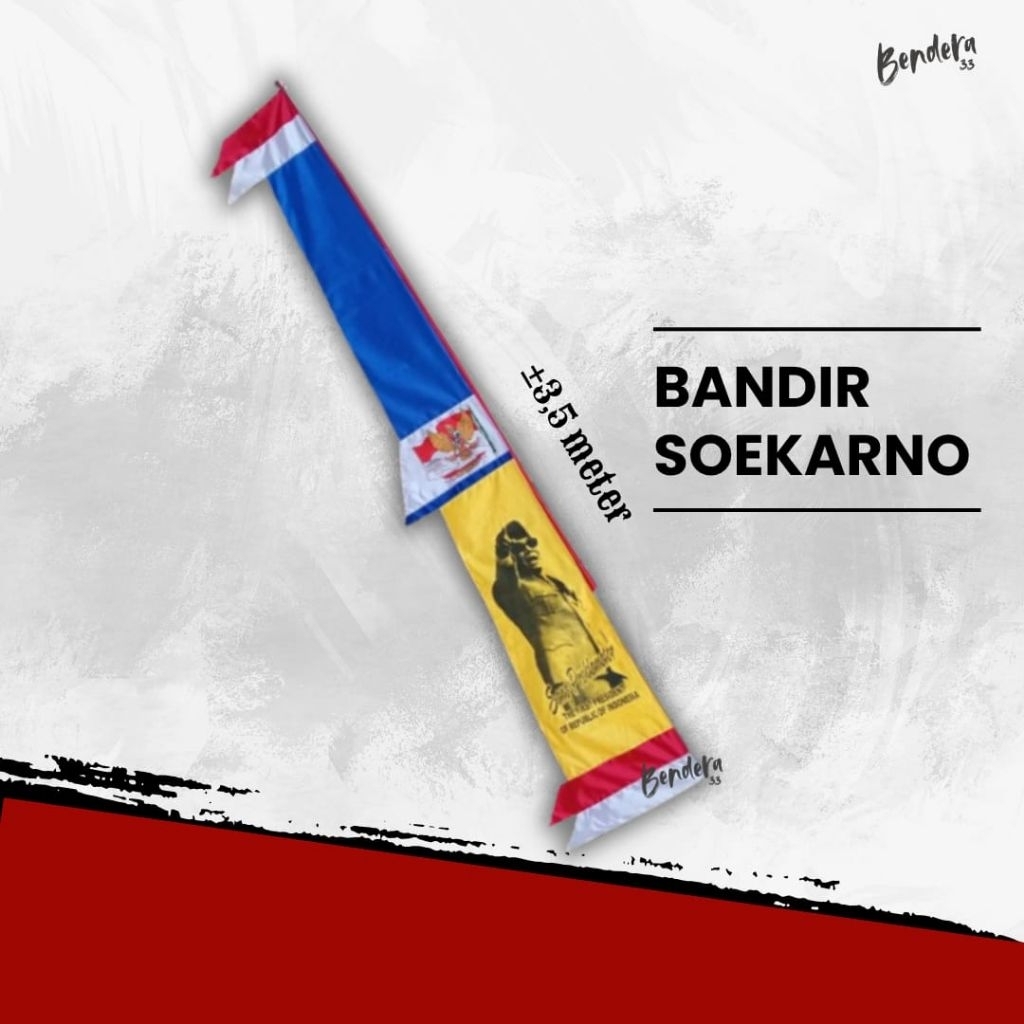 bendera bandir/umbul umbul soekarno
