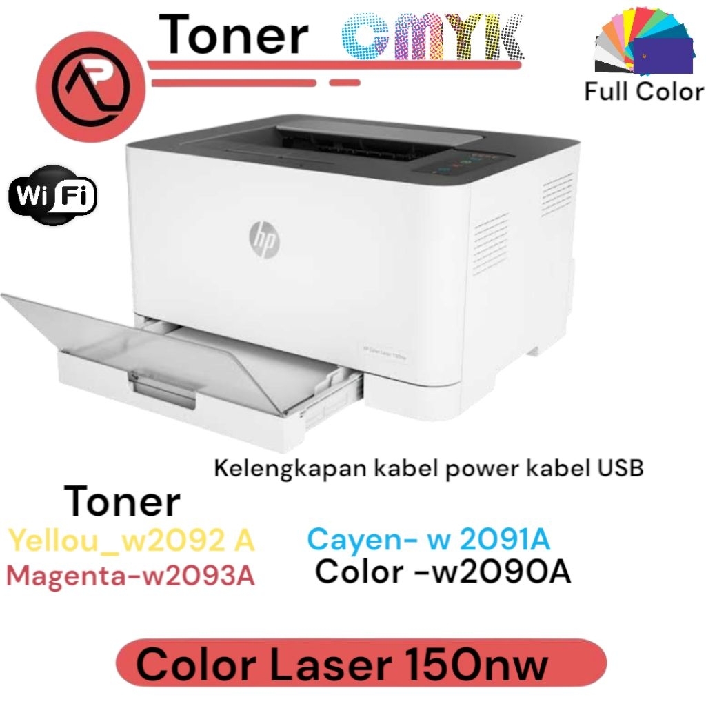 Printer HP color LaserJet M150a berwarna