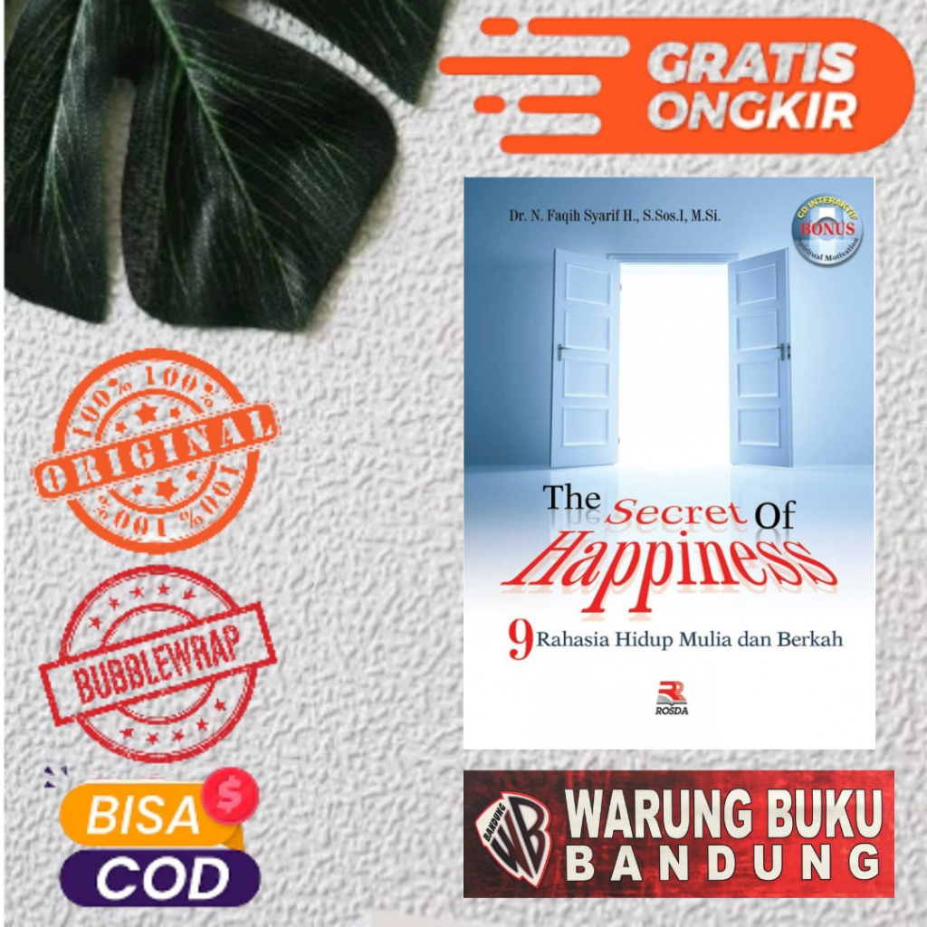Buku The Secret Of Happiness - N.Faqih Syarif H., Dr., S.Sos.I., M.Si