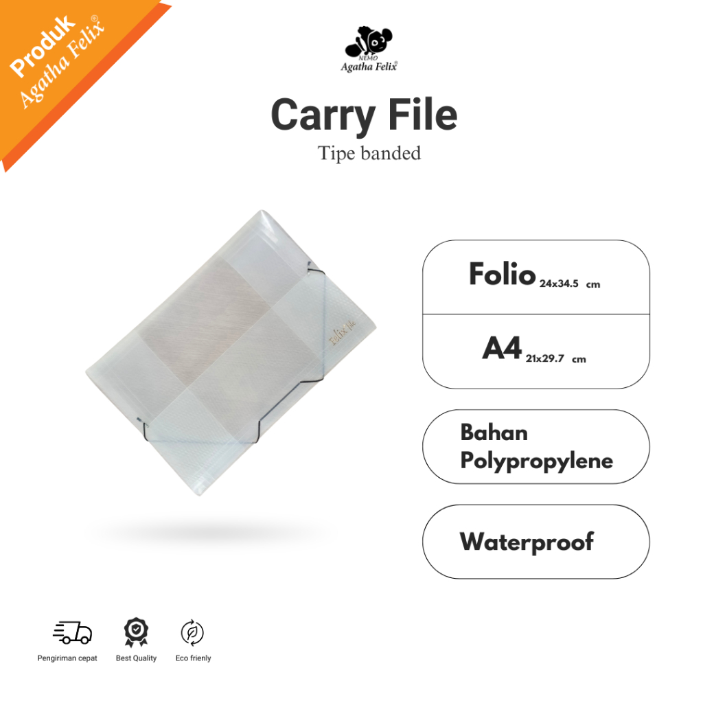 

Carry File - Tipe Banded (Tali Karet) | Agatha Felix
