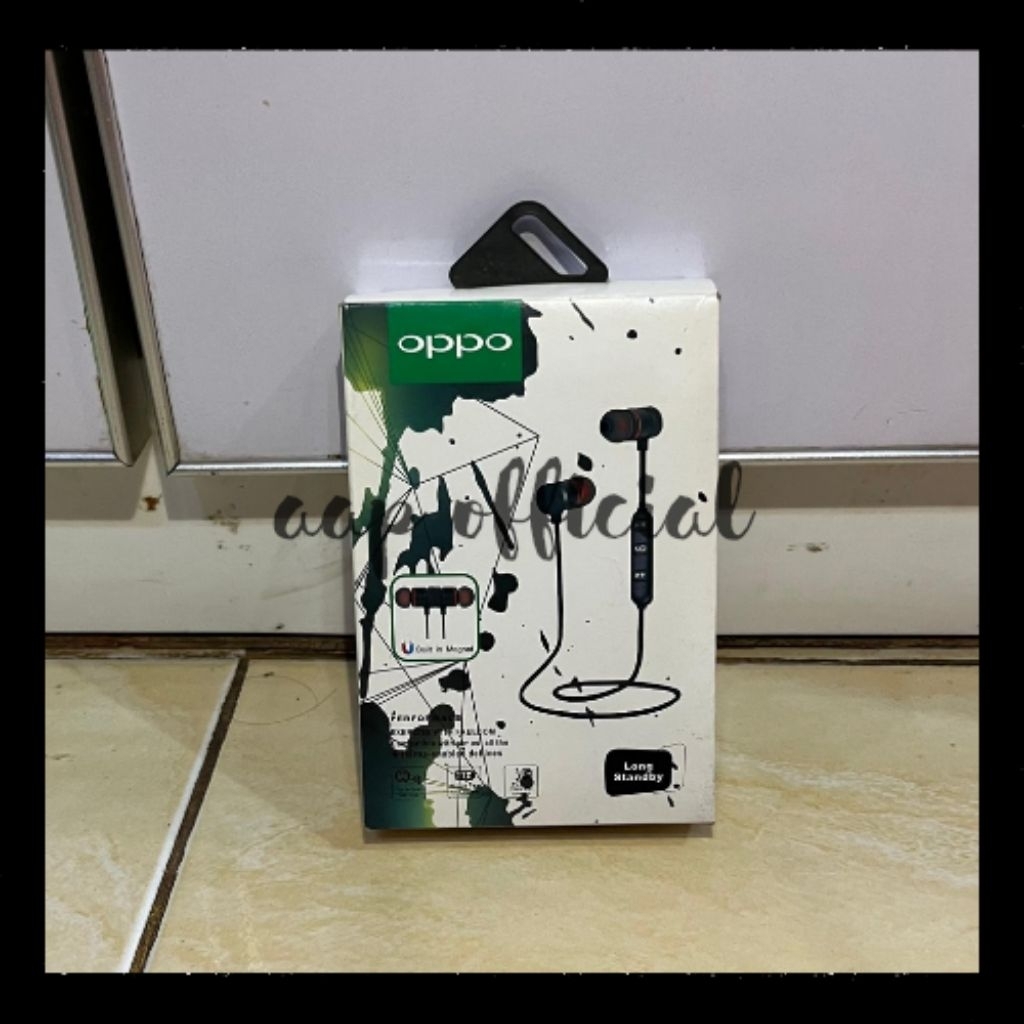 Headset Bluetooth OPPO Magnetic Sport HF Handsfree Earphone Magnet Bass