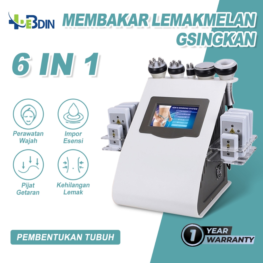 New BDCOD Alat rf wajah slimming radio frequency lipo laser cavitasi Pelangsing Badan Alat/6 in 1 RF