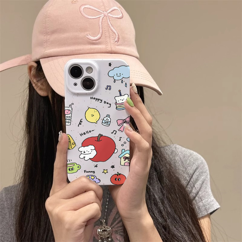 Designed with an Apple Puppy theme, suitable for iPhone 15, 14, 13, 12, 11 pro, promax, plus, and mi