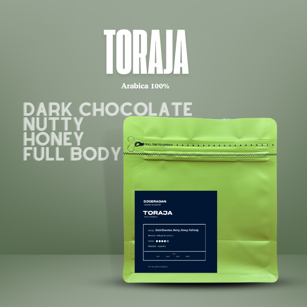 

Biji Kopi Toraja Arabica 200gr Single Origin - Djoeragan Coffee Roastery Roasted Beans